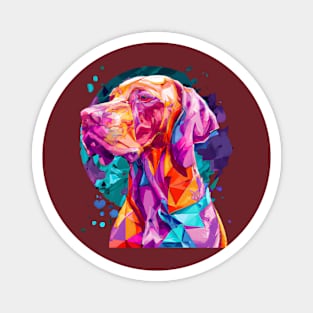 Vizsla Dog Ink Painting Design Magnet